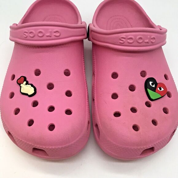 Crocs Classic Pink Clog Men's 6 - Women's 8  Comfort Shoe Slip On Water Sandal - Picture 2 of 11